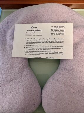 Privacy Please Lavender U-Shaped Neck Cozy